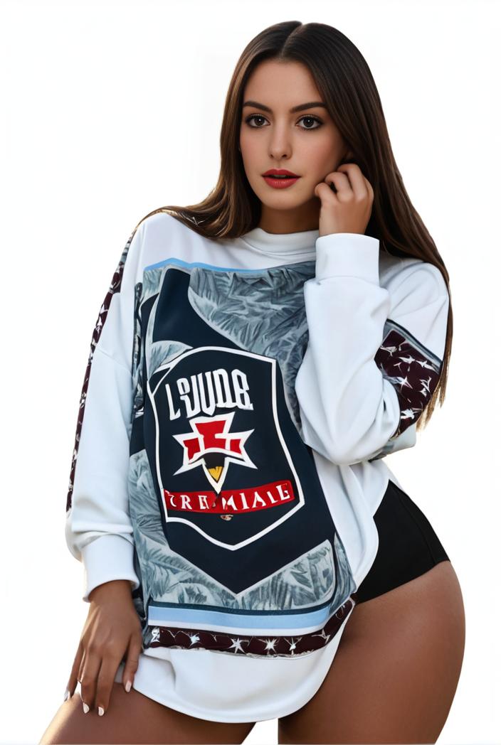 plus size casual sweatshirt women s plus graphic letter print long sleeve round neck slight stretch sweatshirt 101763