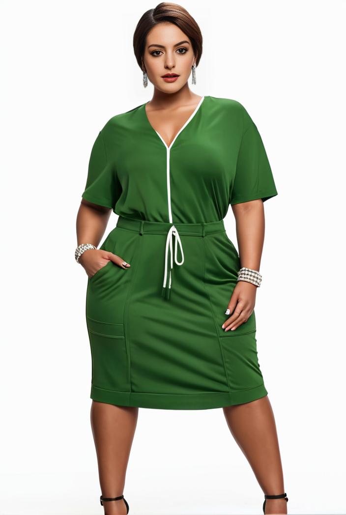 plus size faith letter print short sleeve midi dress with pockets women s plus slight stretch casual dress 102012