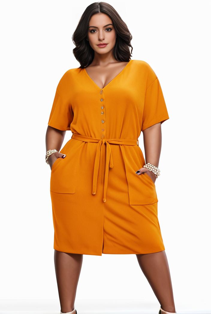 plus size faith letter print short sleeve midi dress with pockets women s plus slight stretch casual dress 102020