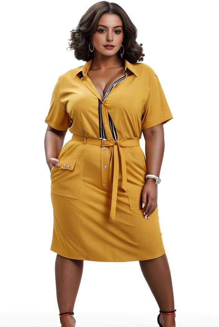 plus size faith letter print short sleeve midi dress with pockets women s plus slight stretch casual dress 102033