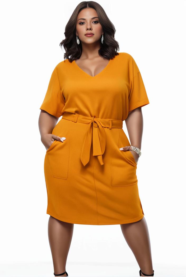 plus size faith letter print short sleeve midi dress with pockets women s plus slight stretch casual dress 108523