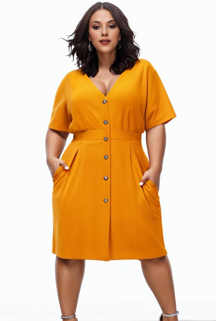 plus size faith letter print short sleeve midi dress with pockets women s plus slight stretch casual dress 108524