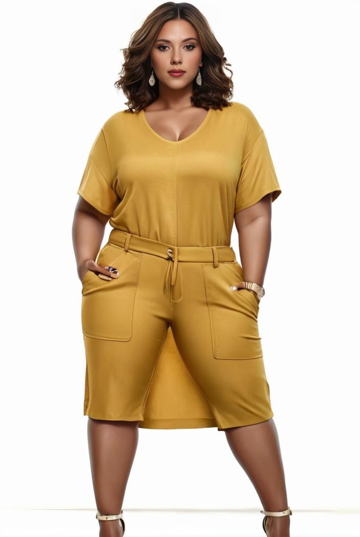 plus size faith letter print short sleeve midi dress with pockets women s plus slight stretch casual dress 108539