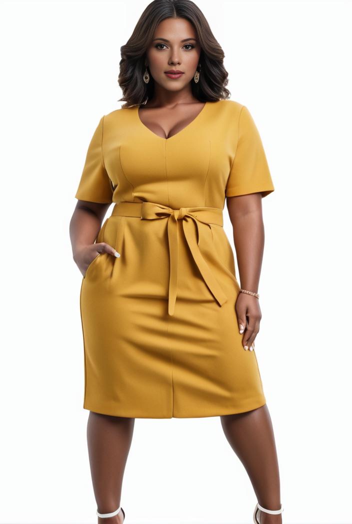 plus size faith letter print short sleeve midi dress with pockets women s plus slight stretch casual dress 108542