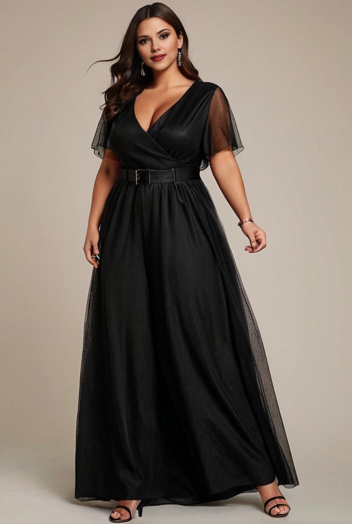 plus size floor length formal evening gowns for weddings 108548