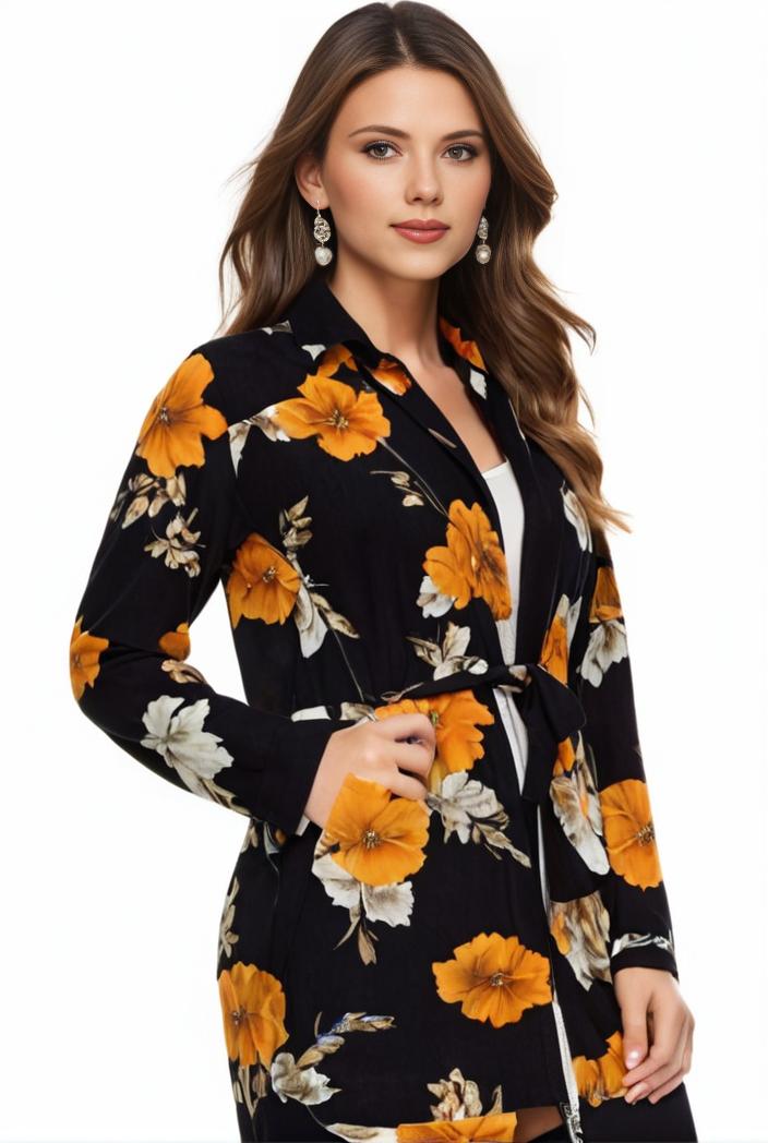 plus size halloween coat women s pus allover cat pumpkin print long sleeve open front medium stretch cardigan overcoat 114070