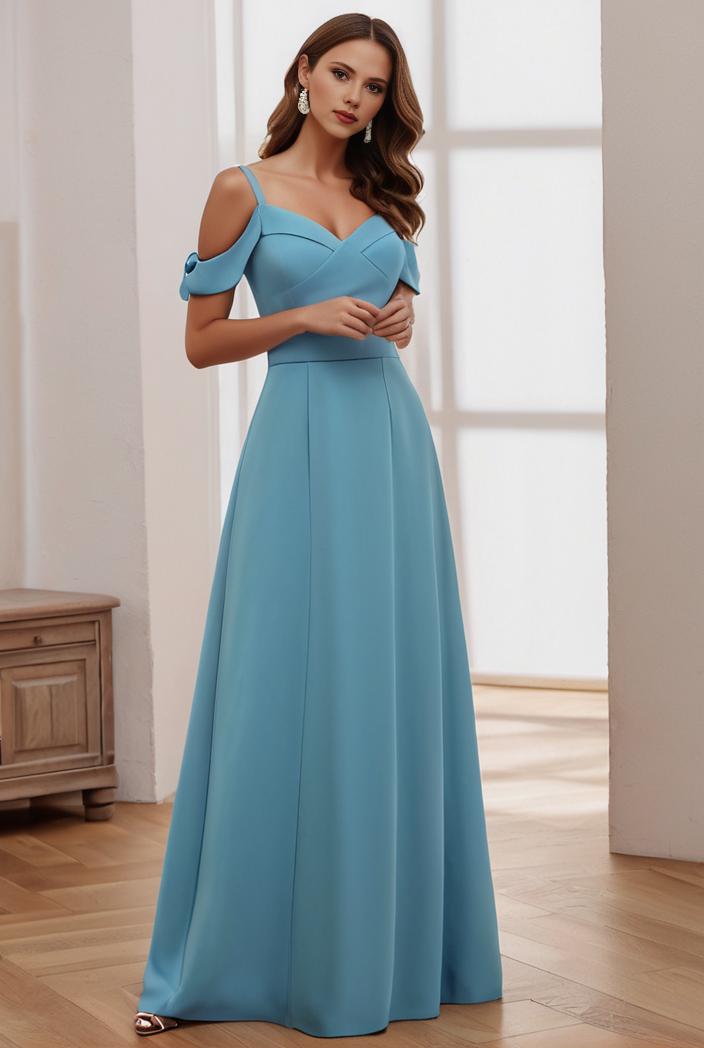 off shoulder spaghetti strap a line maternity dress 129991