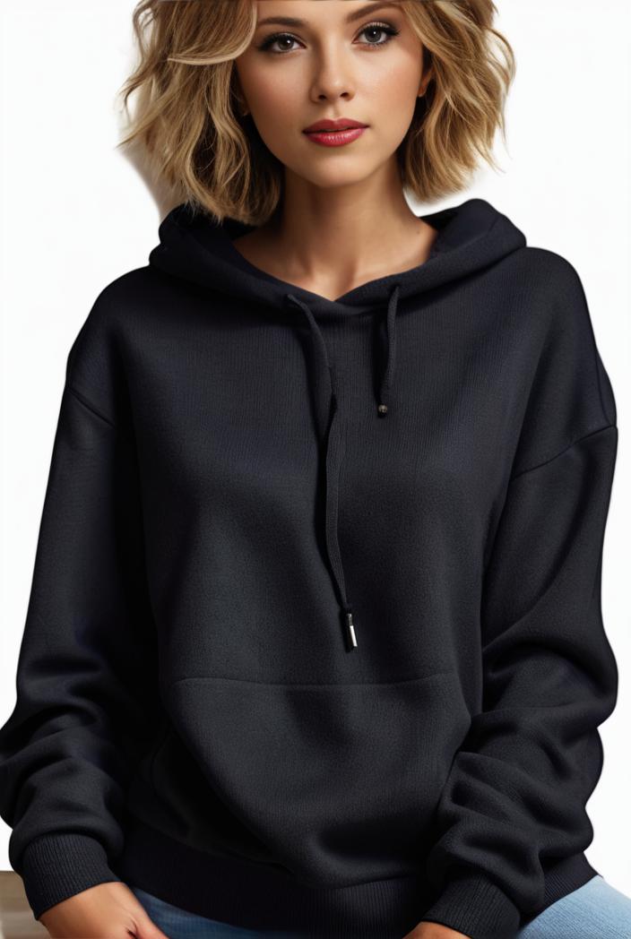 plus size casual hoodie women s plus solid ribbed long sleeve slight stretch hoodie drawstring sweatshirt 131426