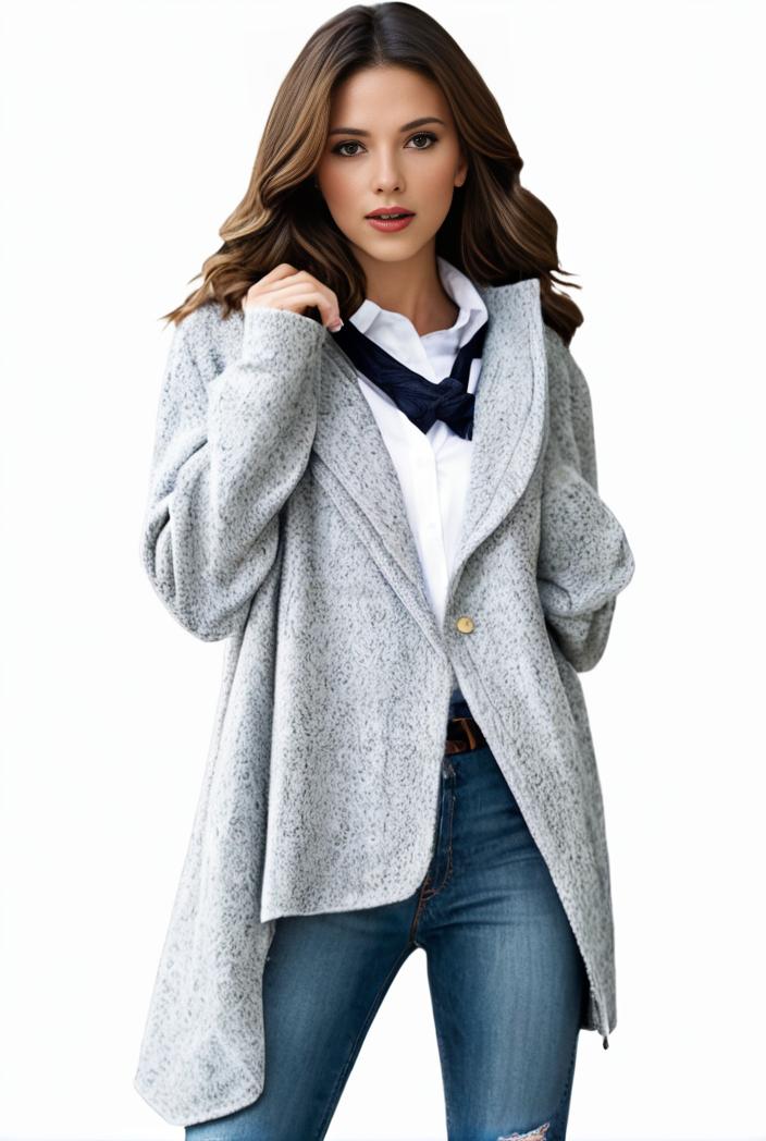 plus size casual sweater women s plus solid tassel trim long sleeve cowl neck high stretch jumper 131472