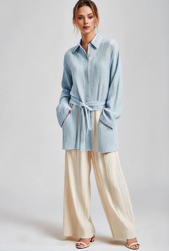 pleated high waist commuting temperament maxi dress 115839