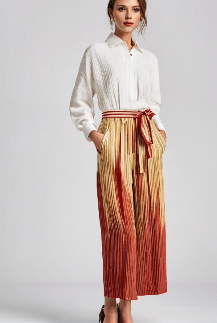 pleated high waist commuting temperament maxi dress 115853