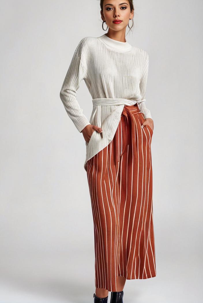 pleated high waist commuting temperament maxi dress 115855