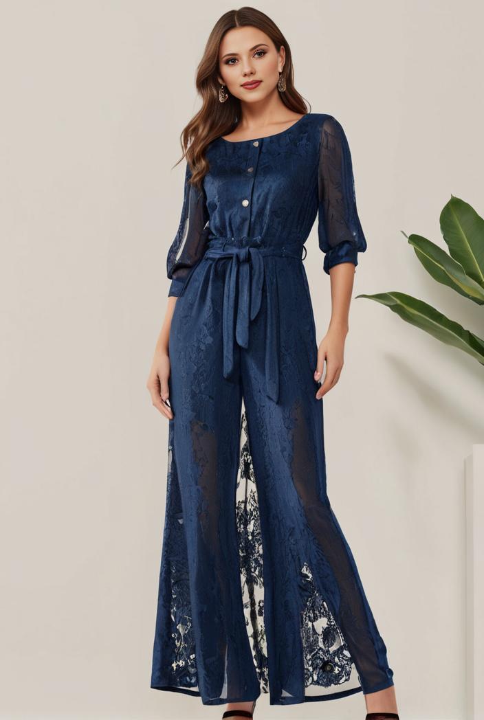 3 4 sleeve bodycon plunging back sequin evening dress 127413
