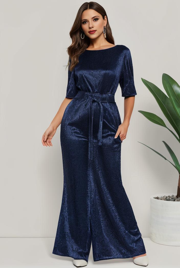 3 4 sleeve bodycon plunging back sequin evening dress 127415