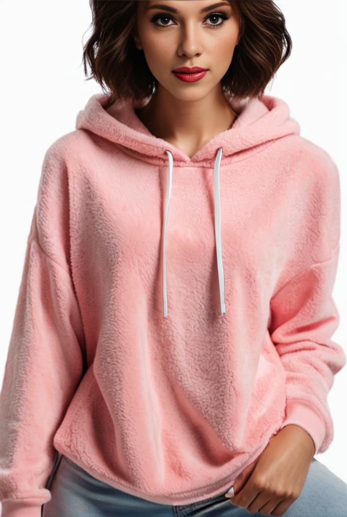 plus size casual hoodie women s plus solid ribbed long sleeve slight stretch hoodie drawstring sweatshirt 135570