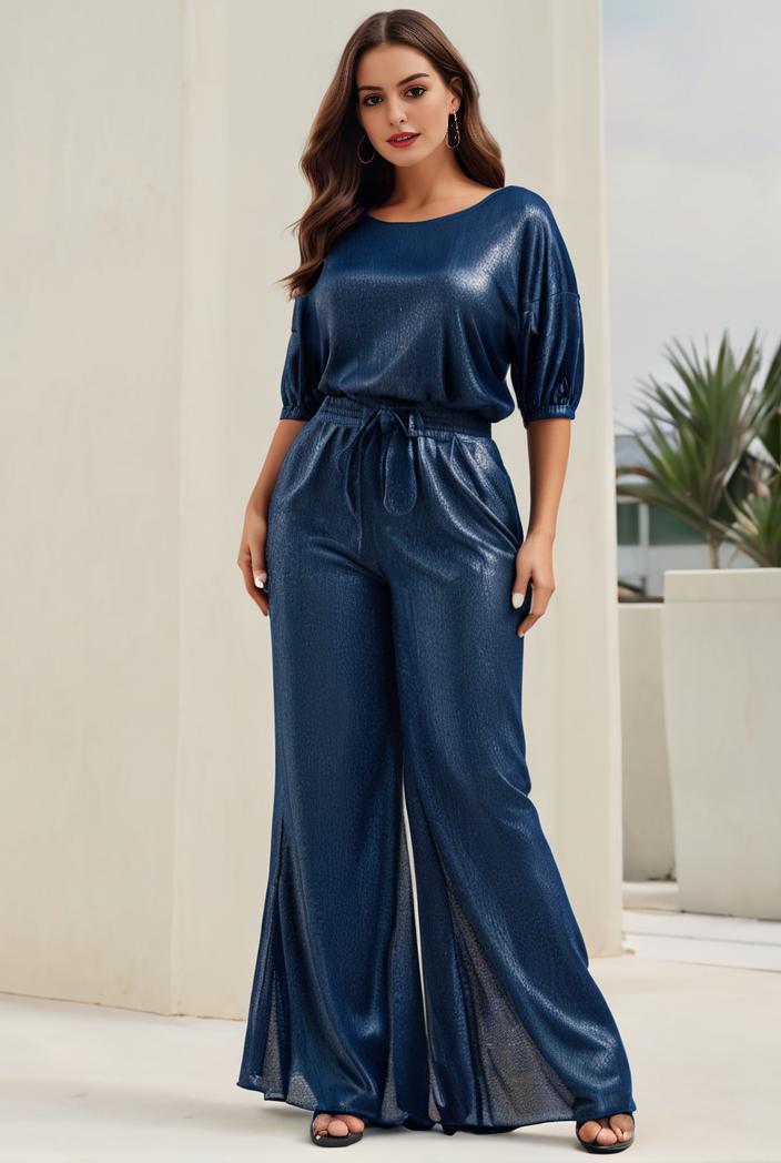 3 4 sleeve bodycon plunging back sequin evening dress 139465