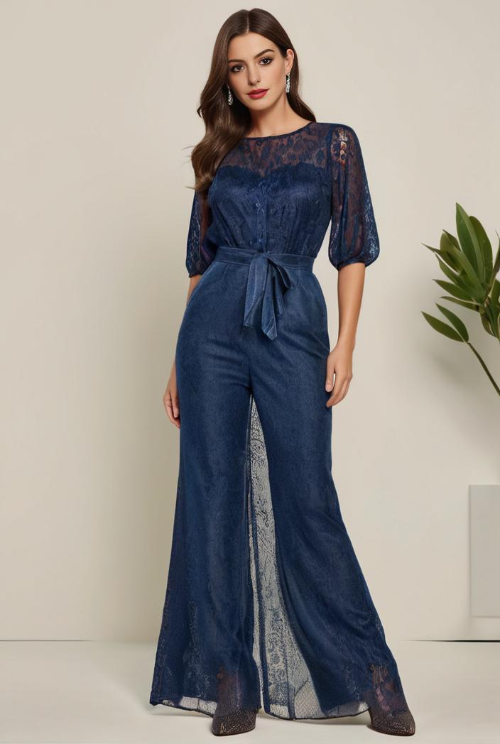3 4 sleeve bodycon plunging back sequin evening dress 139471