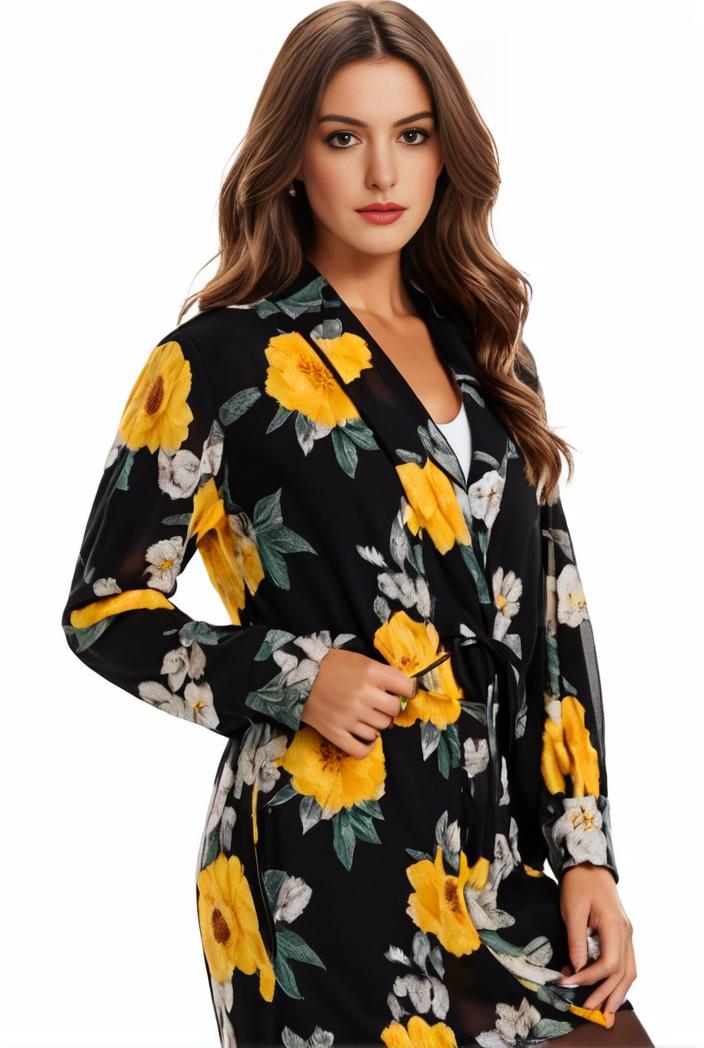 plus size halloween coat women s pus allover cat pumpkin print long sleeve open front medium stretch cardigan overcoat 148483