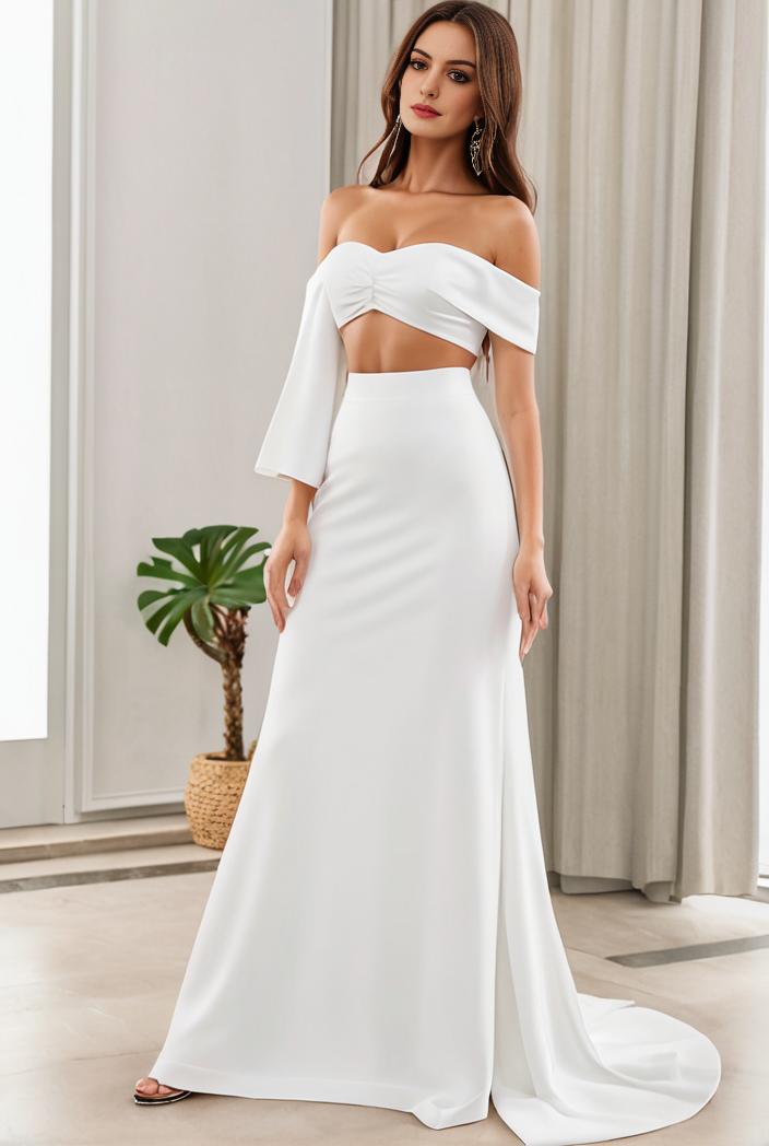 off shoulder spaghetti strap a line maternity dress 125531