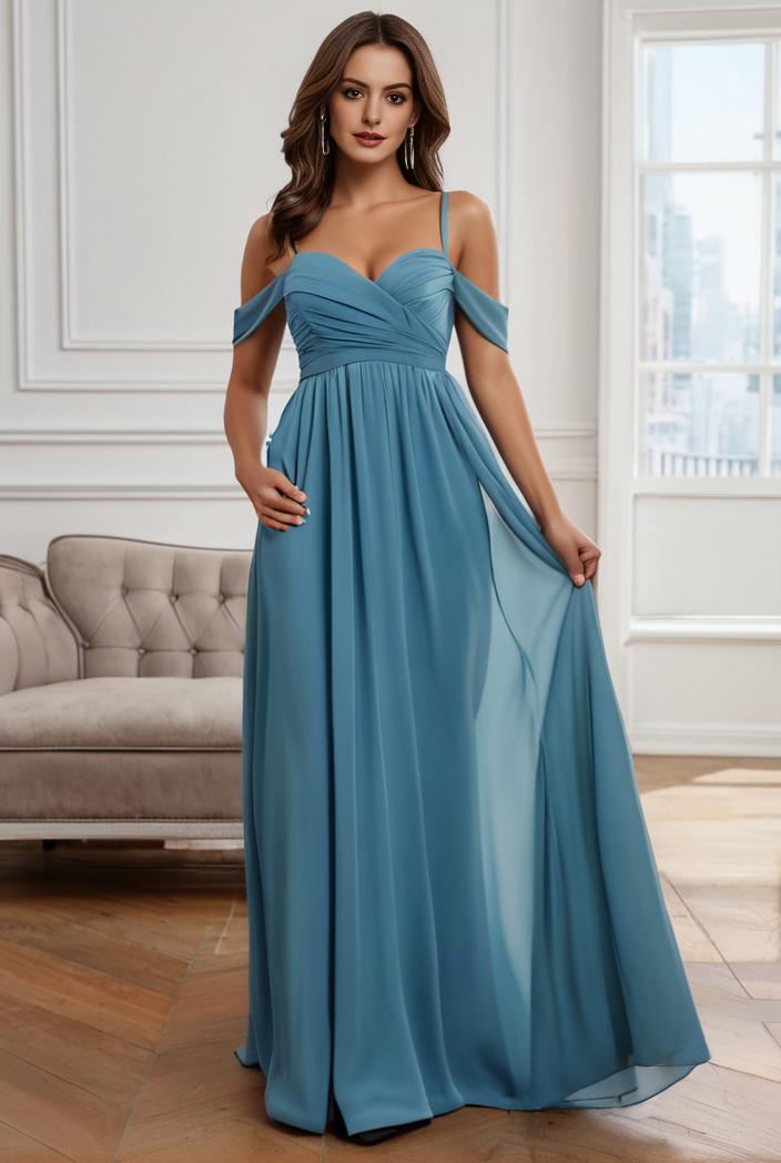 off shoulder spaghetti strap a line maternity dress 125569