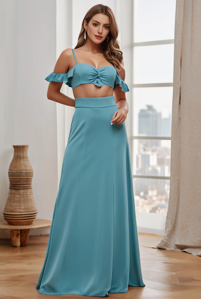 off shoulder spaghetti strap a line maternity dress 125579