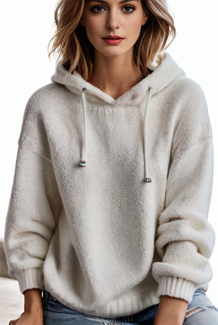 plus size casual hoodie women s plus solid ribbed long sleeve slight stretch hoodie drawstring sweatshirt 126878