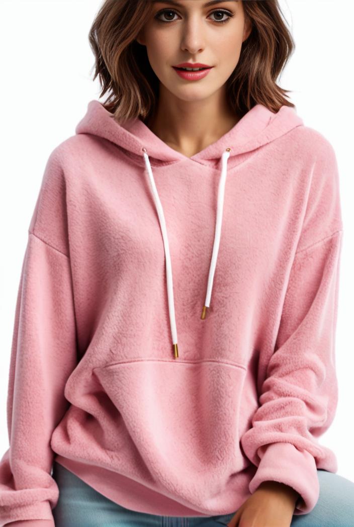 plus size casual hoodie women s plus solid ribbed long sleeve slight stretch hoodie drawstring sweatshirt 126896