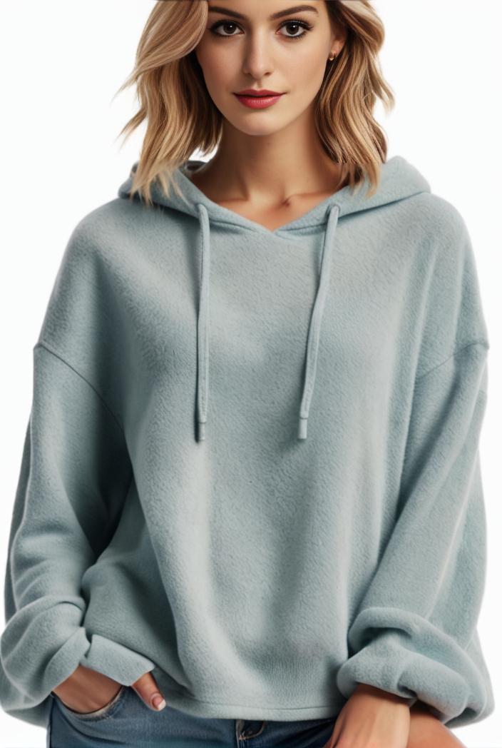 plus size casual hoodie women s plus solid ribbed long sleeve slight stretch hoodie drawstring sweatshirt 126902