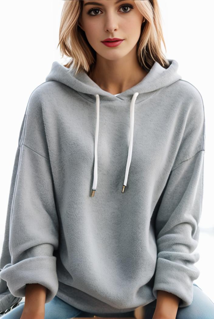 plus size casual hoodie women s plus solid ribbed long sleeve slight stretch hoodie drawstring sweatshirt 126904