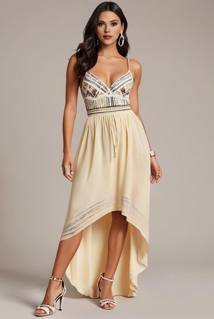 plus size sequin high low deep v neck tulle evening dresses 109322
