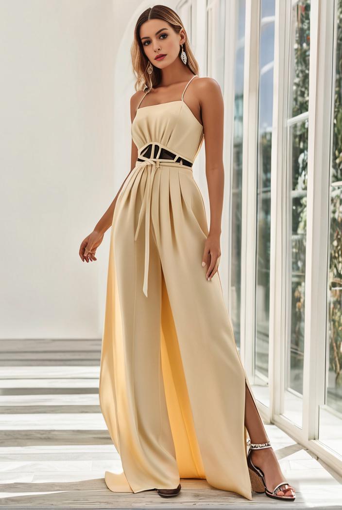 sleeveless v back tulle high low sequin appliques evening dresses 133575
