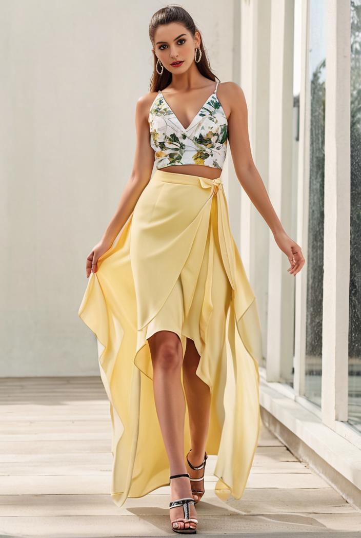 sleeveless v back tulle high low sequin appliques evening dresses 133584