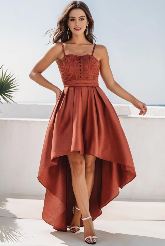 sleeveless v back tulle high low sequin appliques evening dresses 133628