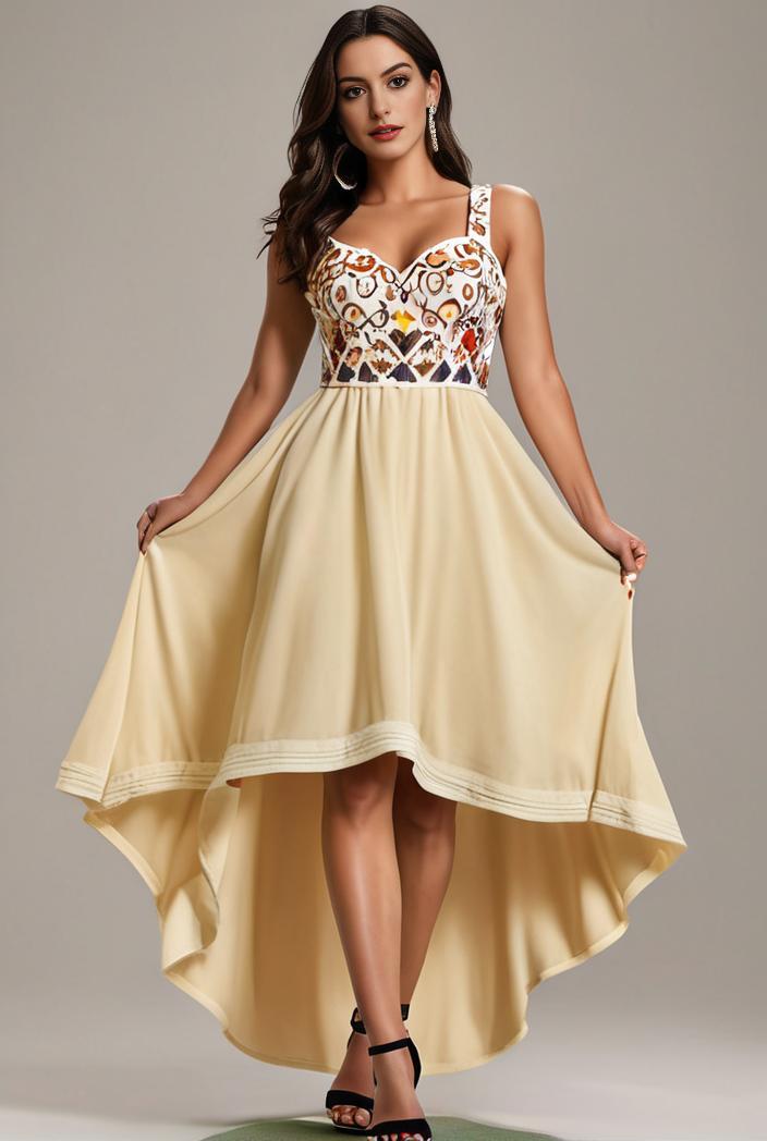 sleeveless v back tulle high low sequin appliques evening dresses 133698