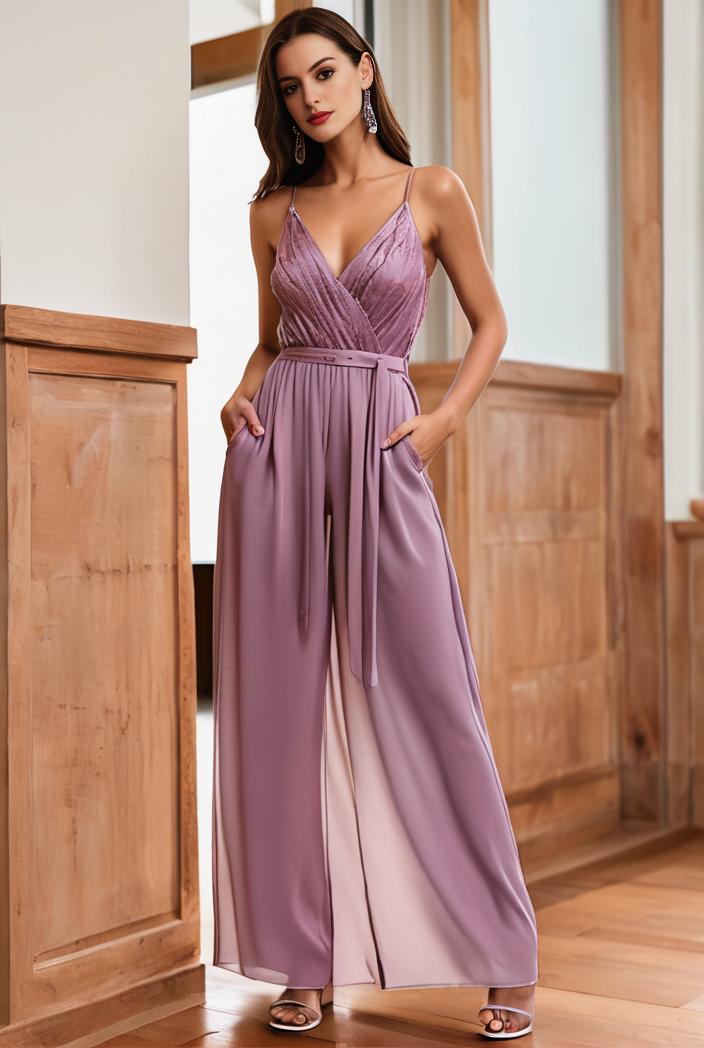 spaghetti strap 2 in 1 sheer evening dress 134370