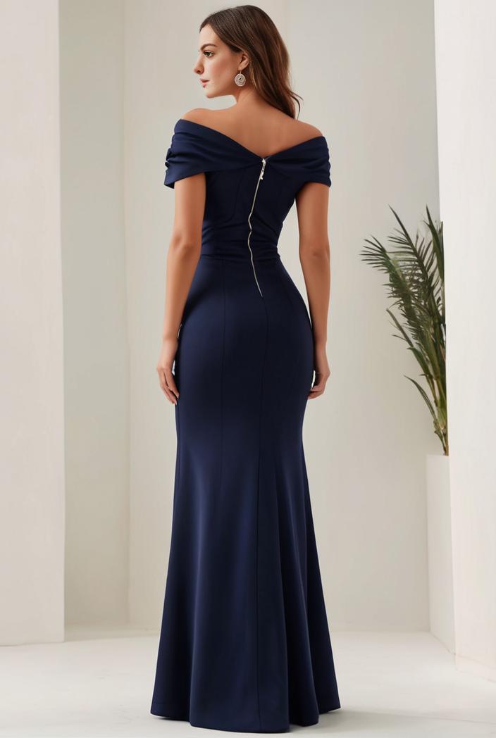 deep v neck sequin short sleeve high side front slit mother of the bride dress 139169