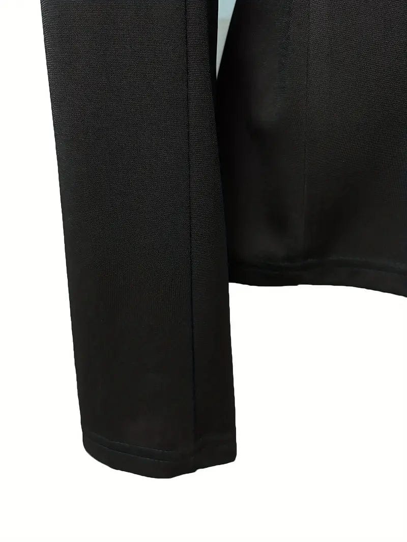 Solid Blazer with Tie Back and Casual Lapel, Long Sleeve Outerwear for Women