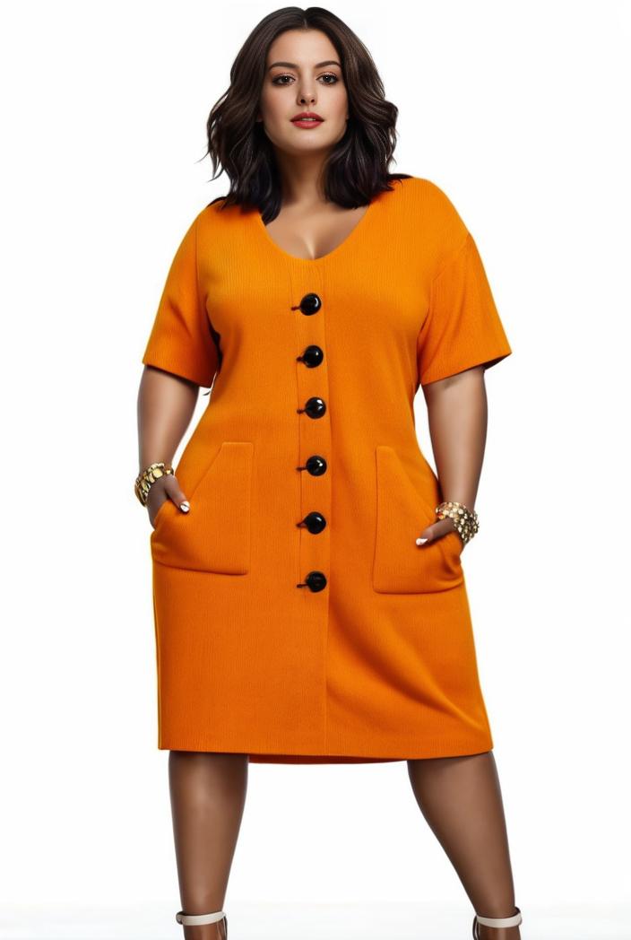 plus size faith letter print short sleeve midi dress with pockets women s plus slight stretch casual dress 147553
