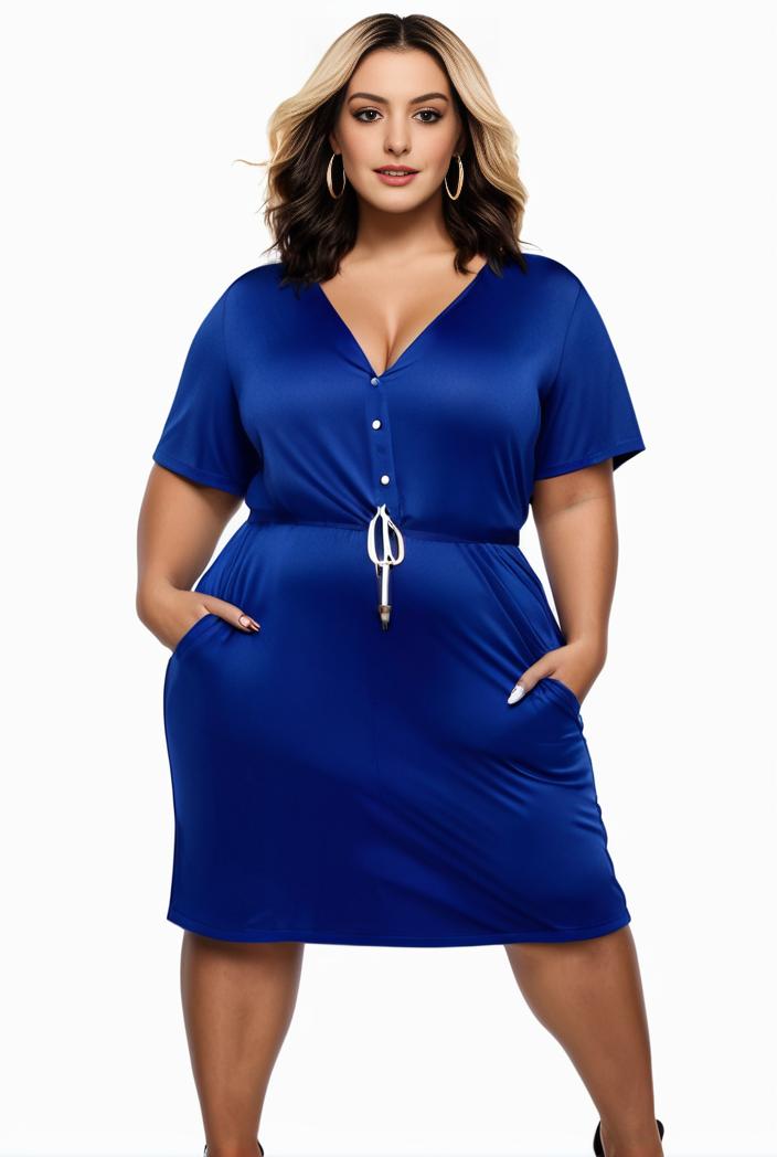 plus size faith letter print short sleeve midi dress with pockets women s plus slight stretch casual dress 147562
