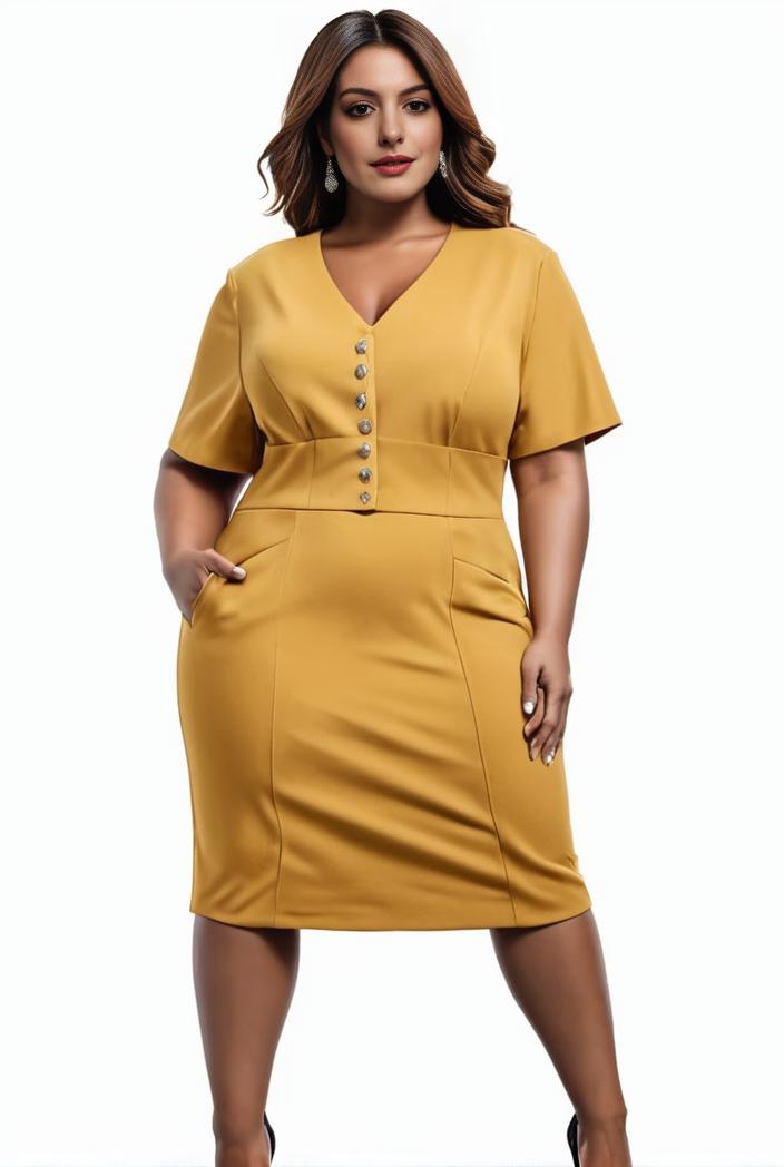 plus size faith letter print short sleeve midi dress with pockets women s plus slight stretch casual dress 147567