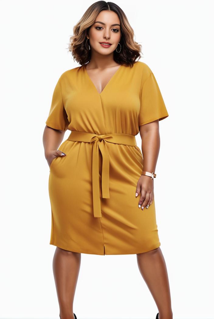 plus size faith letter print short sleeve midi dress with pockets women s plus slight stretch casual dress 147571