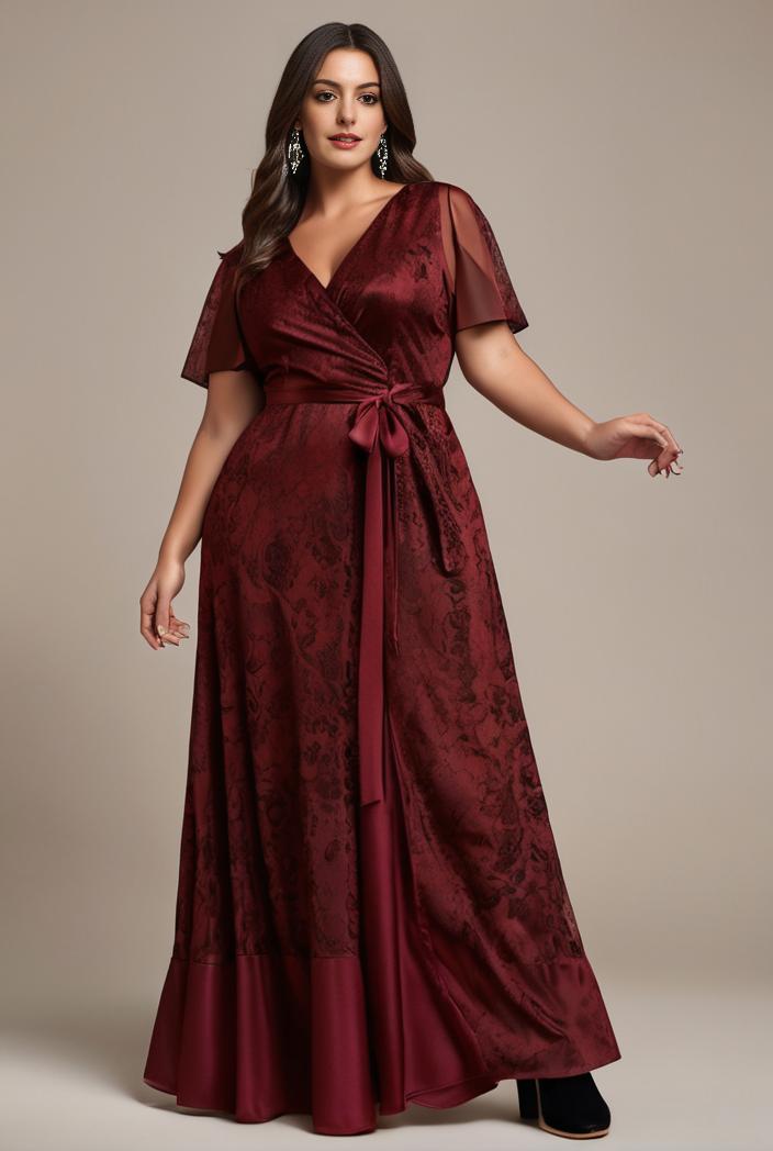 plus size floor length formal evening gowns for weddings 147594