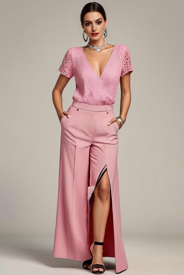 plus size front slit short sleeve with sequin mother of the bride dress 147966