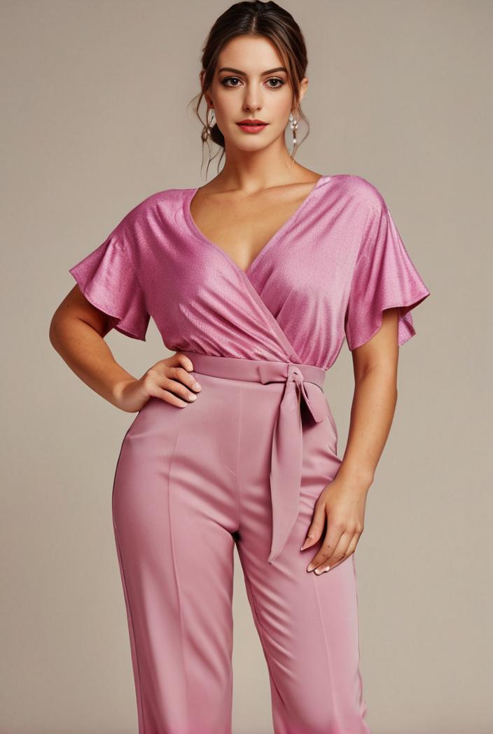 plus size front slit short sleeve with sequin mother of the bride dress 147978