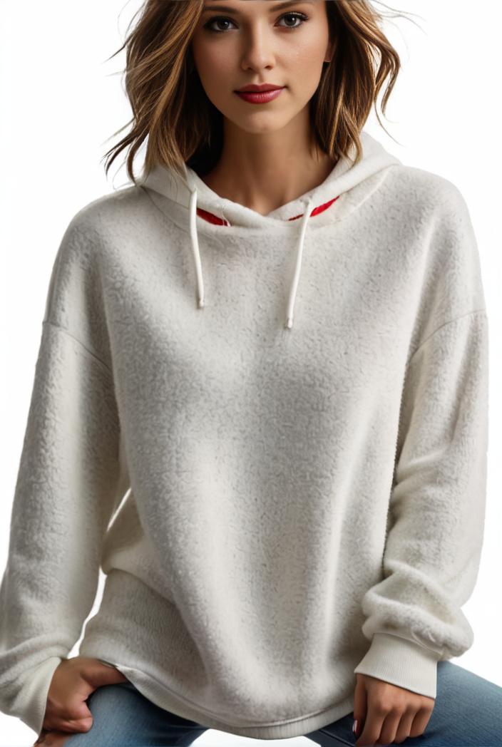 plus size casual hoodie women s plus solid ribbed long sleeve slight stretch hoodie drawstring sweatshirt 126228