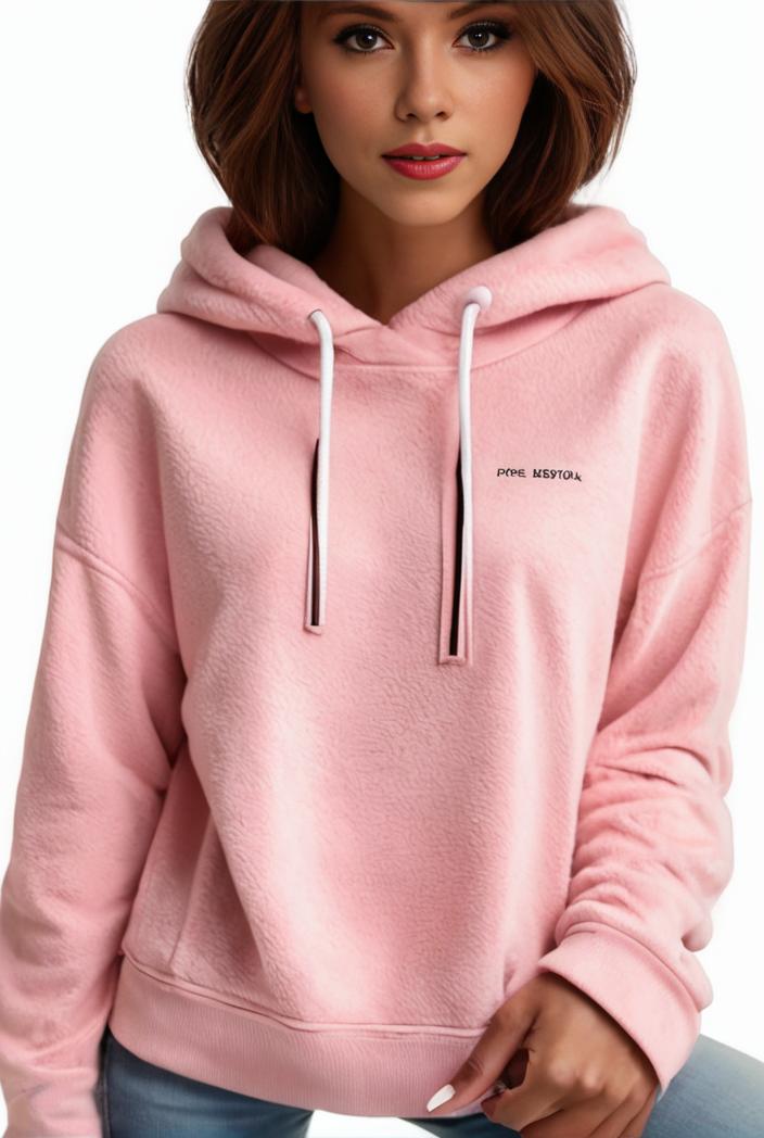 plus size casual hoodie women s plus solid ribbed long sleeve slight stretch hoodie drawstring sweatshirt 126251