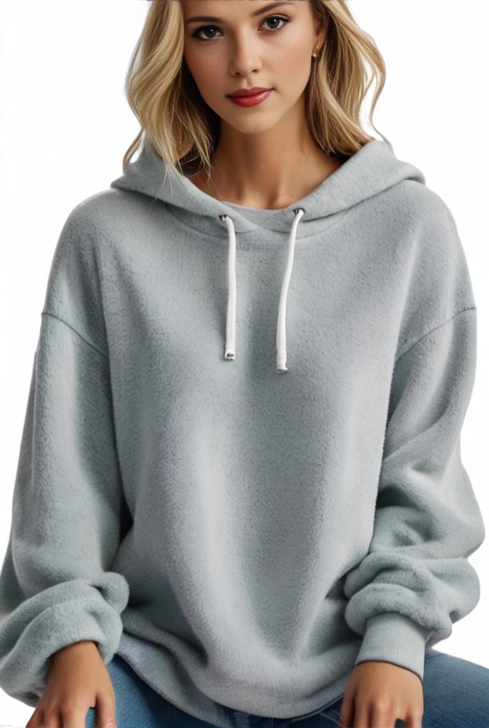 plus size casual hoodie women s plus solid ribbed long sleeve slight stretch hoodie drawstring sweatshirt 126252