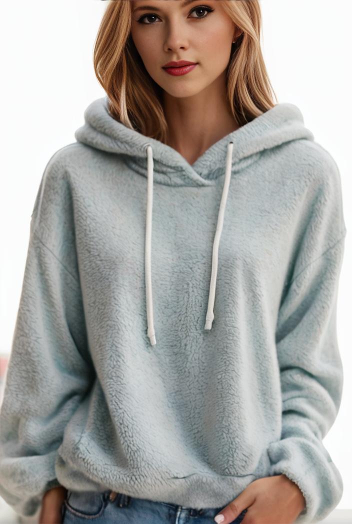 plus size casual hoodie women s plus solid ribbed long sleeve slight stretch hoodie drawstring sweatshirt 126259