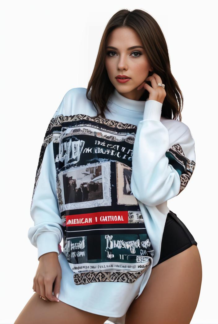 plus size casual sweatshirt women s plus graphic letter print long sleeve round neck slight stretch sweatshirt 126297