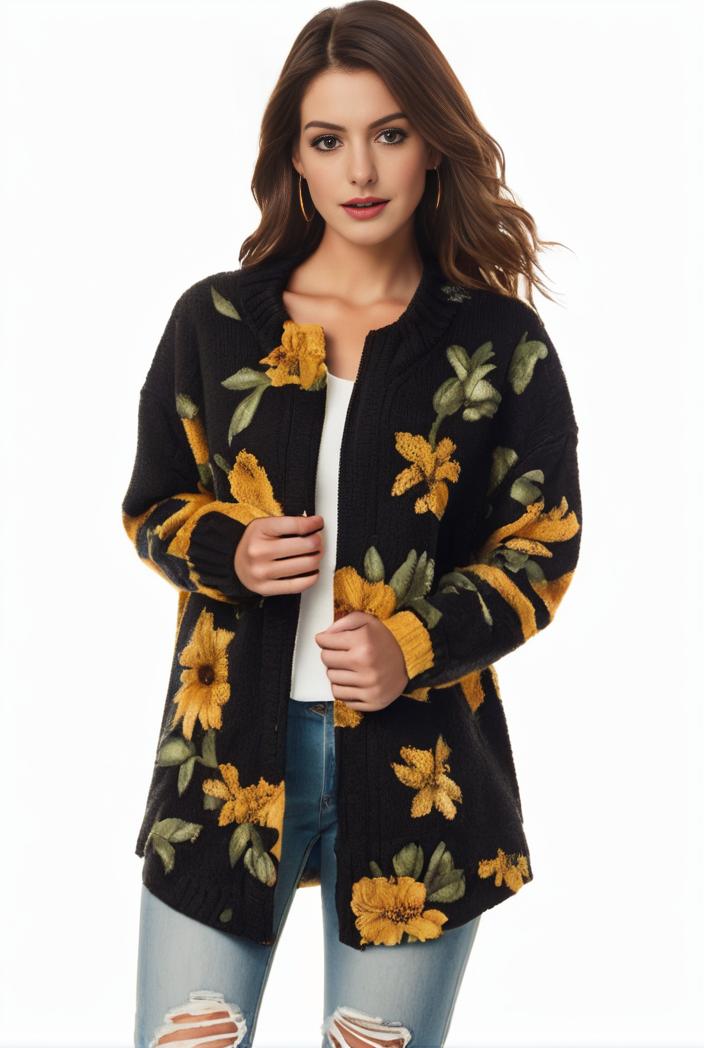 plus size halloween coat women s pus allover cat pumpkin print long sleeve open front medium stretch cardigan overcoat 104764